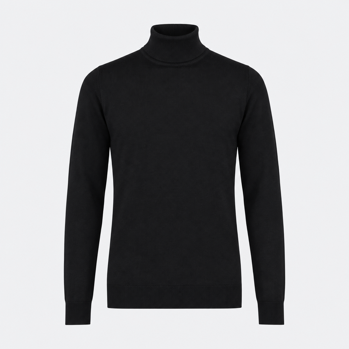 John Smedley Connell roll neck jumper in Black