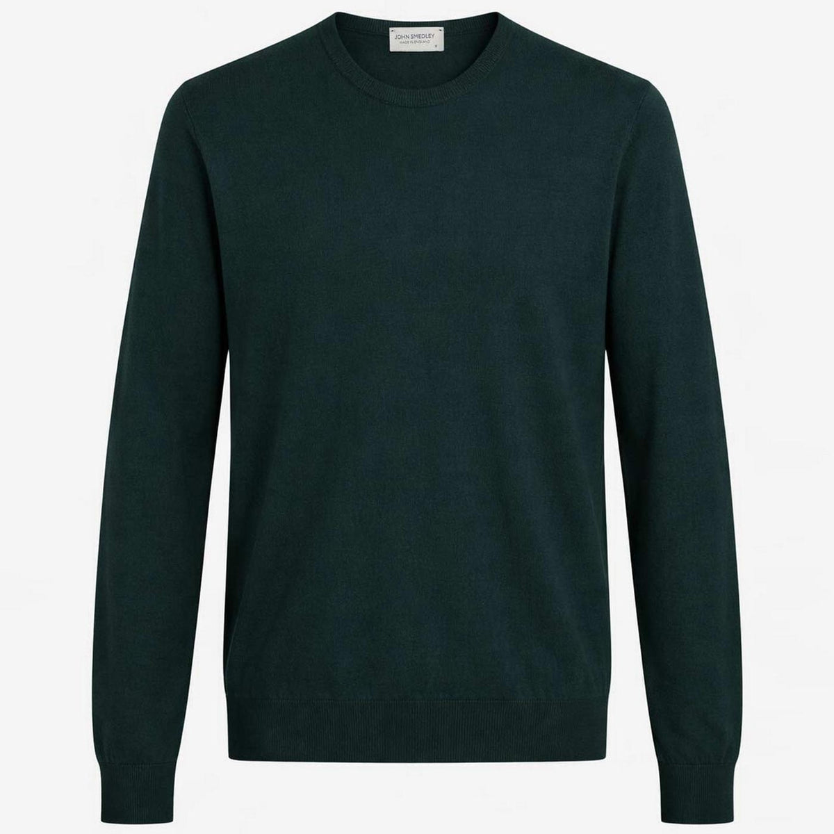 John Smedley Hatfield crew neck jumper in Rainforest