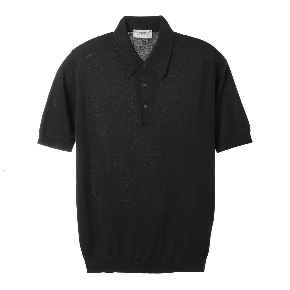 John Smedley Isis polo shirt in Black