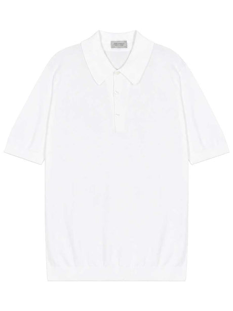 JOHN SMEDLEY Isis Polo Shirt – Sea Island Cotton – White