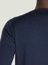 JOHN SMEDLEY Lundy Crew Neck Jumper – Extra Fine Merino Wool – Midnight
