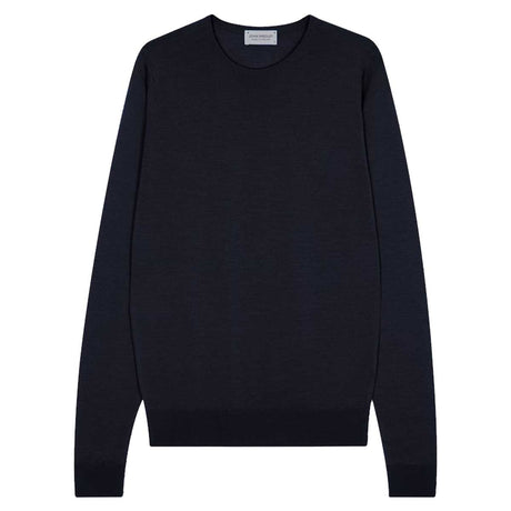 JOHN SMEDLEY Lundy Crew Neck Jumper – Extra Fine Merino Wool – Midnight