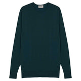 JOHN SMEDLEY Lundy Crew Neck Jumper – Extra Fine Merino Wool – Richardson Green