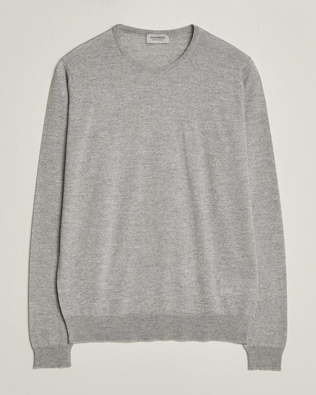 John Smedley Lundy in Nimbus Grey — product front