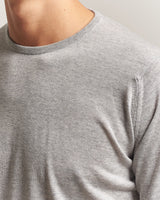 John Smedley Lundy in Nimbus Grey — view 5