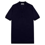 JOHN SMEDLEY Macloud Polo Shirt – Extra Fine Merino Wool – Midnight