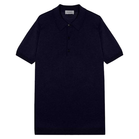 JOHN SMEDLEY Macloud Polo Shirt – Extra Fine Merino Wool – Midnight