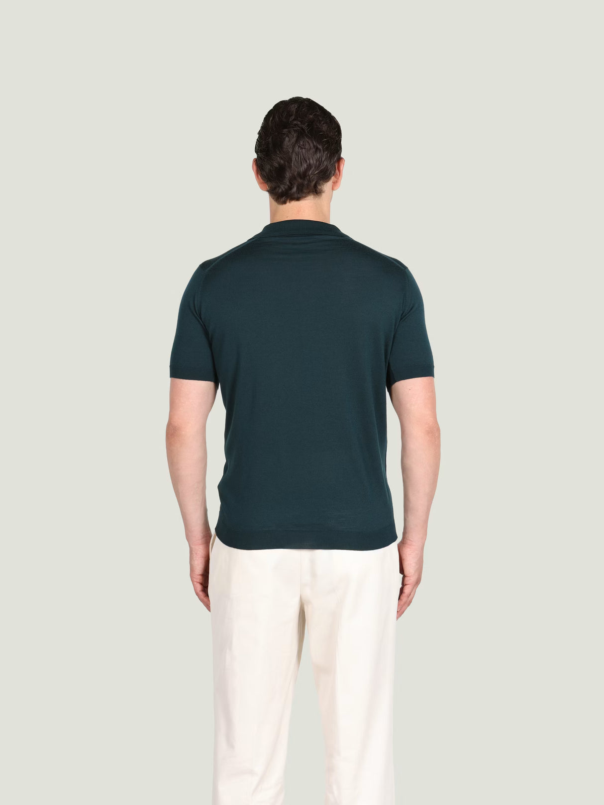 JOHN SMEDLEY Macloud Polo Shirt – Extra Fine Merino Wool – Richardson Green