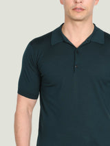 JOHN SMEDLEY Macloud Polo Shirt – Extra Fine Merino Wool – Richardson Green