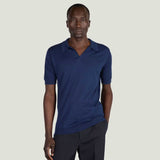JOHN SMEDLEY Noah Polo Shirt – Sea Island Cotton – French Navy