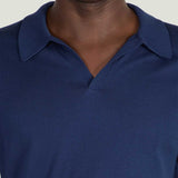 JOHN SMEDLEY Noah Polo Shirt – Sea Island Cotton – French Navy