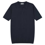 JOHN SMEDLEY Noah Polo Shirt – Sea Island Cotton – Midnight