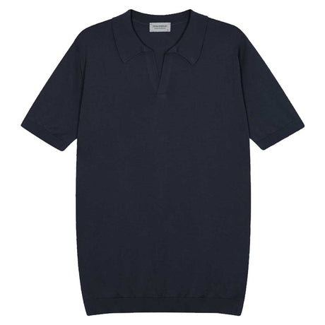 JOHN SMEDLEY Noah Polo Shirt – Sea Island Cotton – Midnight