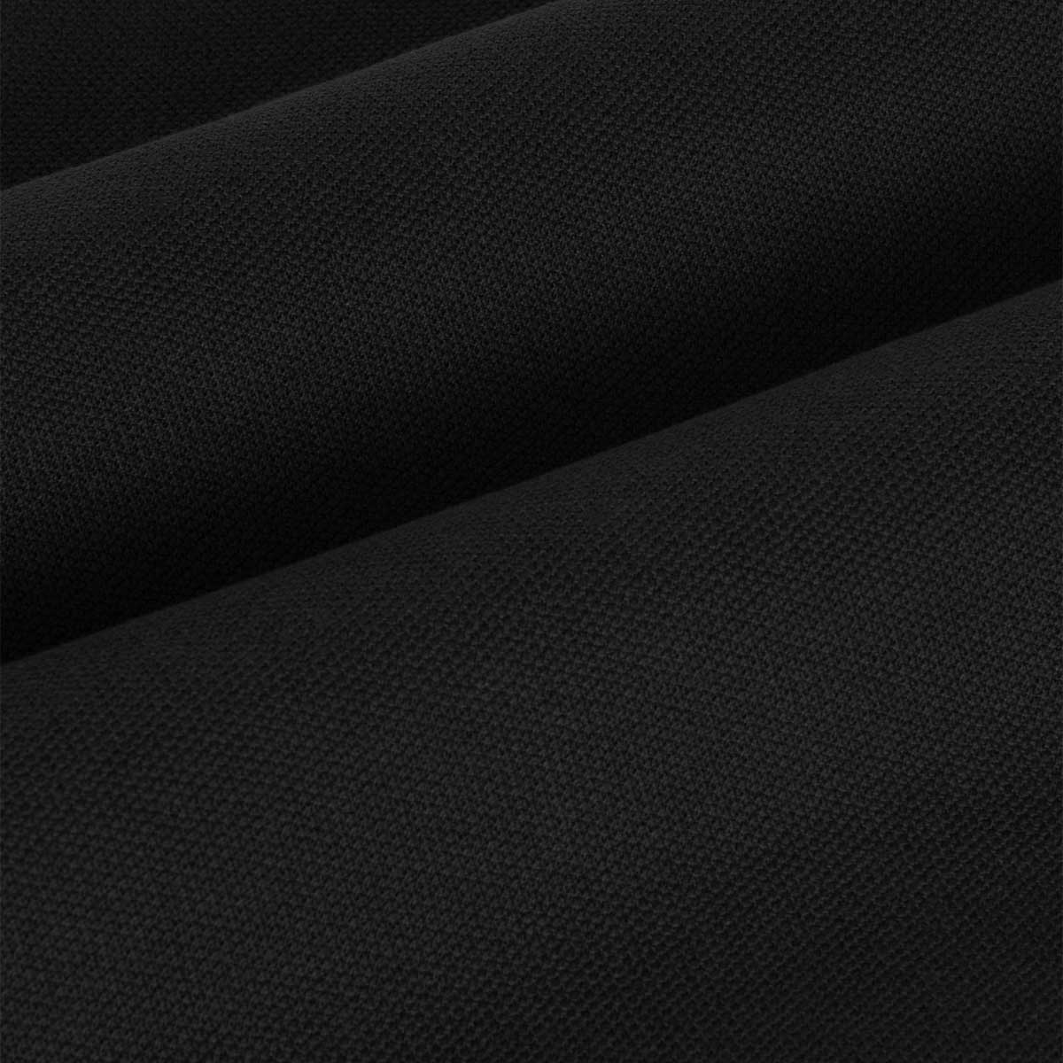 JOHN SMEDLEY Roth Textured Polo Shirt – Sea Island Cotton – Black