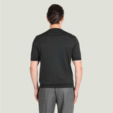 JOHN SMEDLEY Torin T-Shirt – Sea Island Cotton – Black