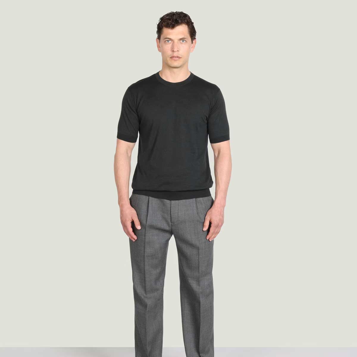 JOHN SMEDLEY Torin T-Shirt – Sea Island Cotton – Black