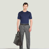 JOHN SMEDLEY Torin T-Shirt – Sea Island Cotton – French Navy