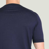 JOHN SMEDLEY Torin T-Shirt – Sea Island Cotton – French Navy