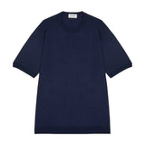 JOHN SMEDLEY Torin T-Shirt – Sea Island Cotton – French Navy