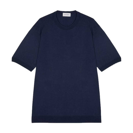 JOHN SMEDLEY Torin T-Shirt – Sea Island Cotton – French Navy