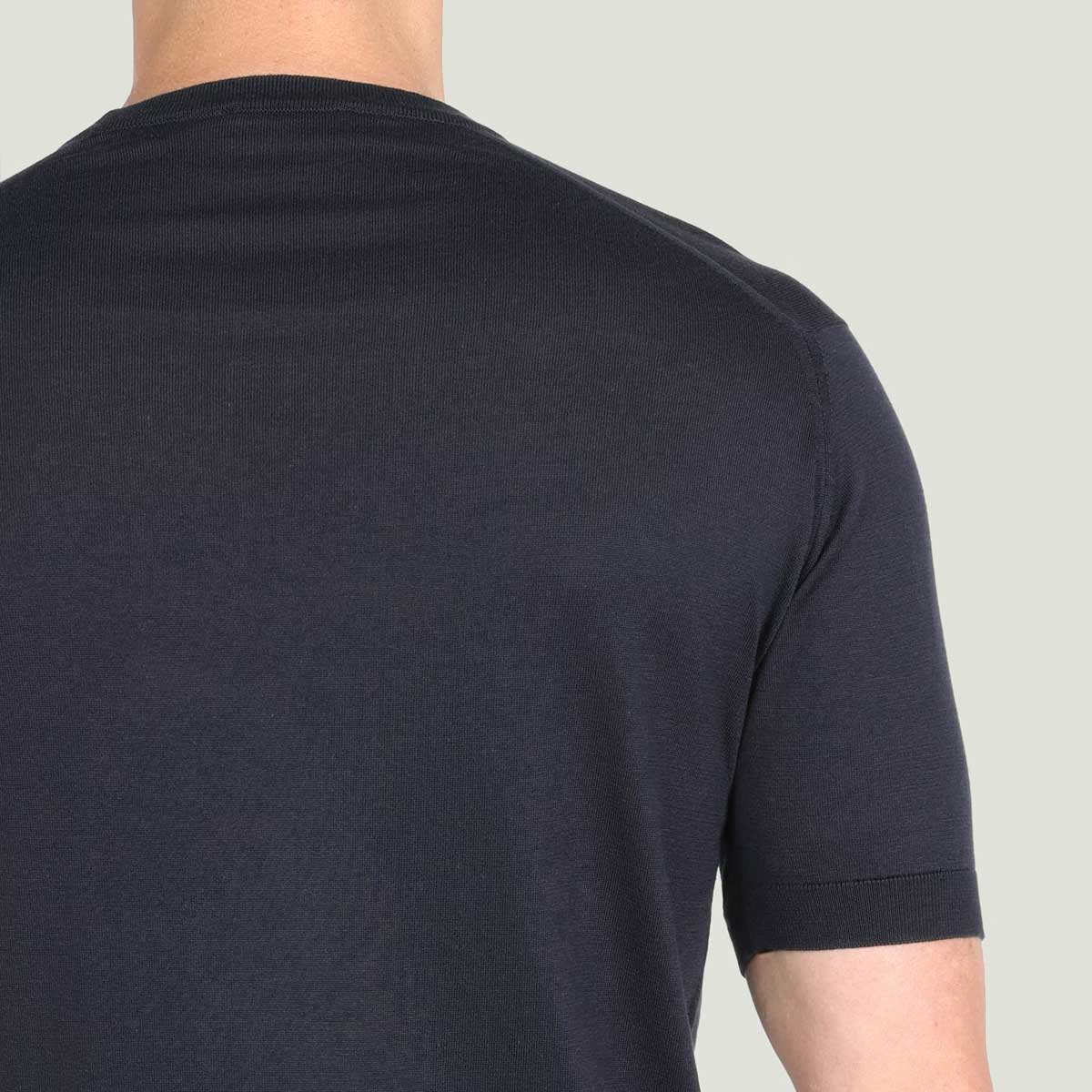 JOHN SMEDLEY Torin T-Shirt – Sea Island Cotton – Midnight