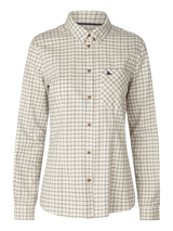 seeland kerry shooting shirt womens estate blue pine green check front