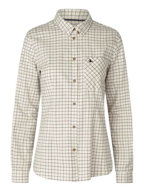 seeland kerry shooting shirt womens estate blue pine green check front