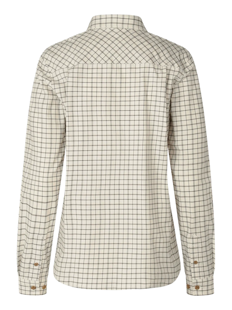 seeland kerry shooting shirt womens estate blue pine green check back