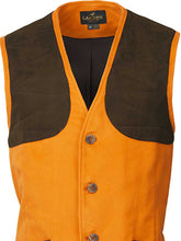 Load image into Gallery viewer, LAKSEN Belgravia Leith Moleskin Shooting Vest - Mens - Blaze Orange
