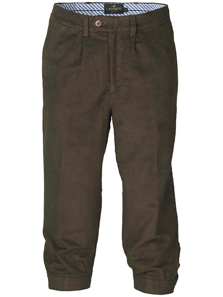 LAKSEN Belgravia Moleskin Breeks - Mens - Loden