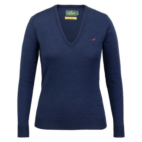 LAKSEN Camilla V-Neck Sweater - Women's - French Blue