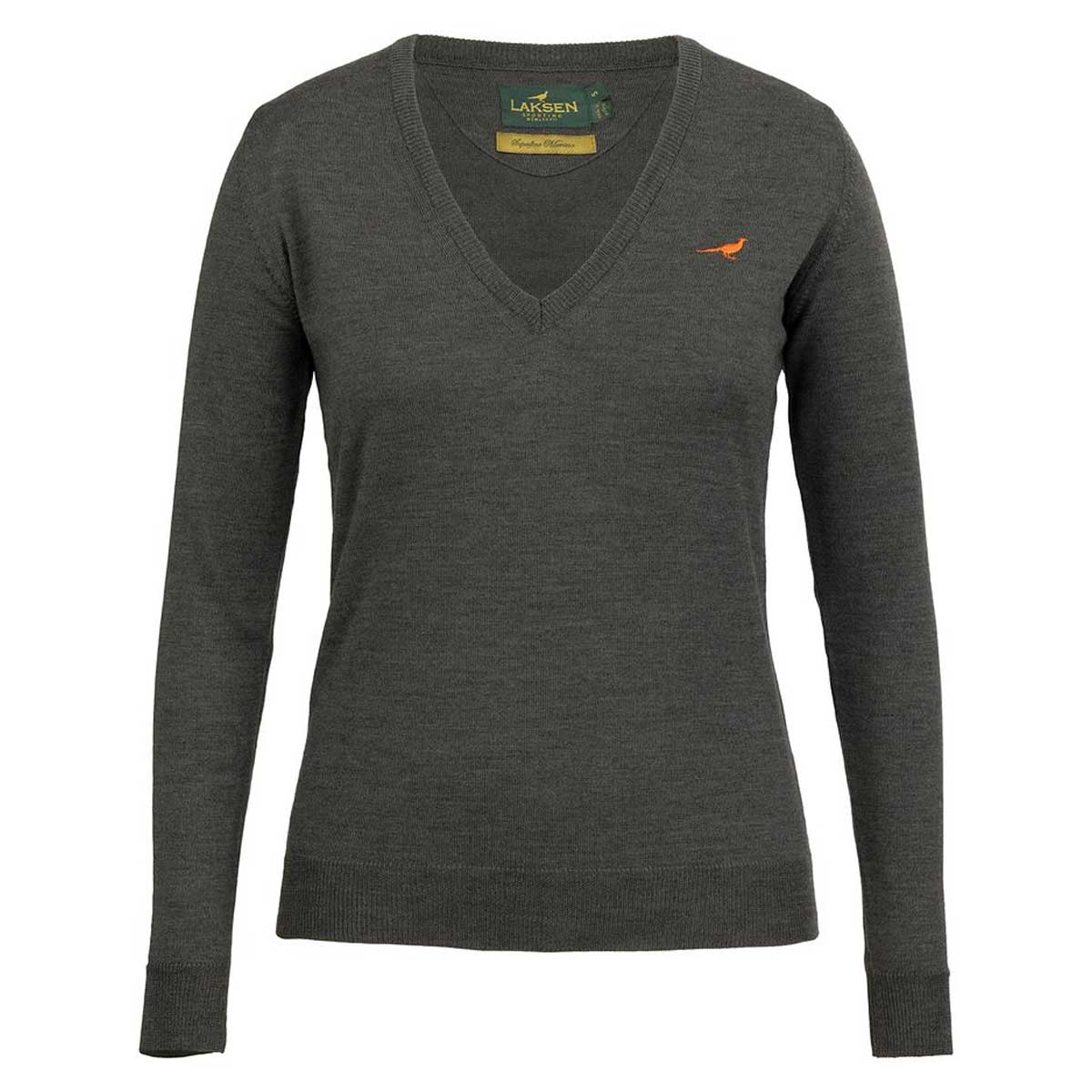 LAKSEN Camilla V-Neck Sweater - Women's - Loden Green