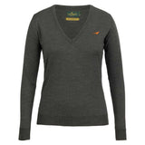 LAKSEN Camilla V-Neck Sweater - Women's - Loden Green