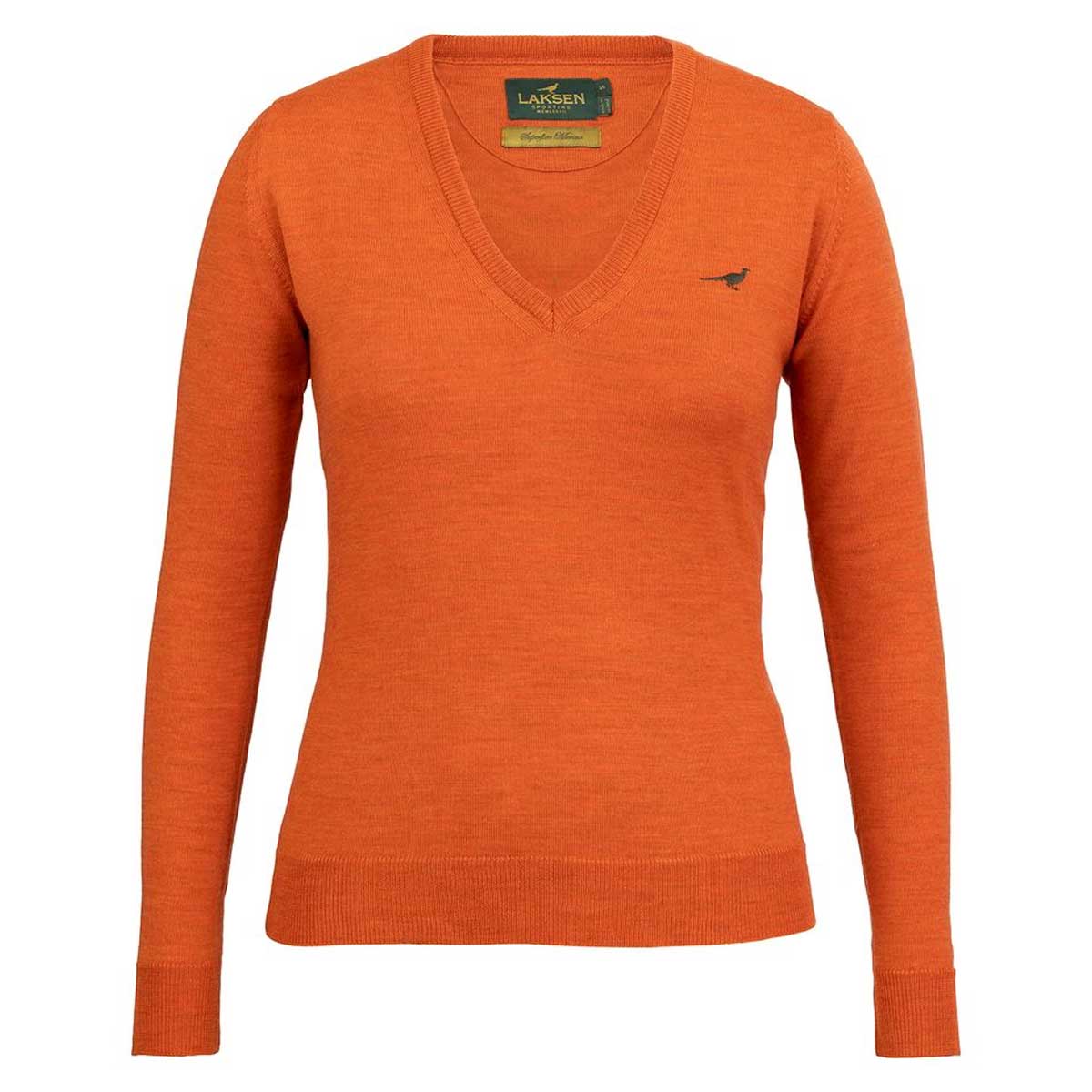 LAKSEN Camilla V-Neck Sweater - Women's - Orange