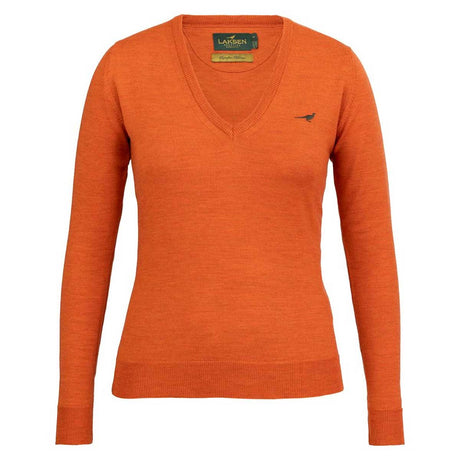 LAKSEN Camilla V-Neck Sweater - Women's - Orange