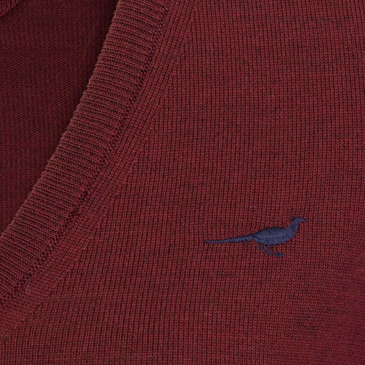 LAKSEN Camilla V-Neck Sweater - Women's - Vintage Red