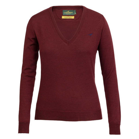 LAKSEN Camilla V-Neck Sweater - Women's - Vintage Red