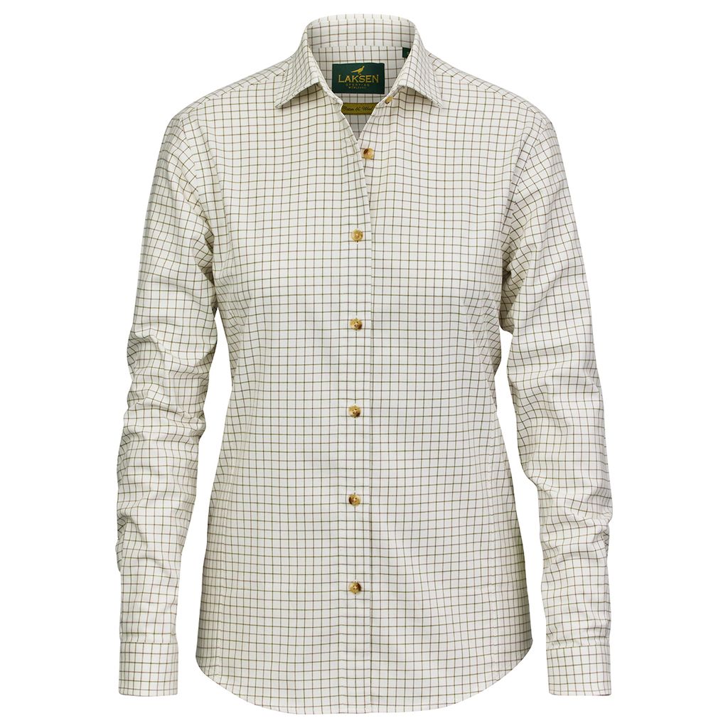 LAKSEN Cotton Wool Shirt - Womens - Astrid Check