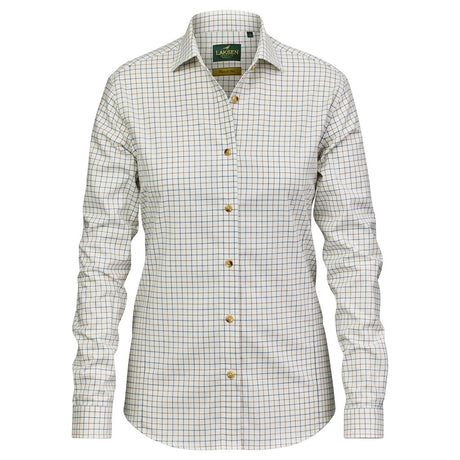 LAKSEN Cotton Wool Shirt - Womens - Saga Check