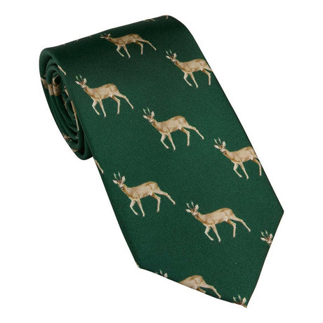 LAKSEN Roe Buck Tie - British Racing Green