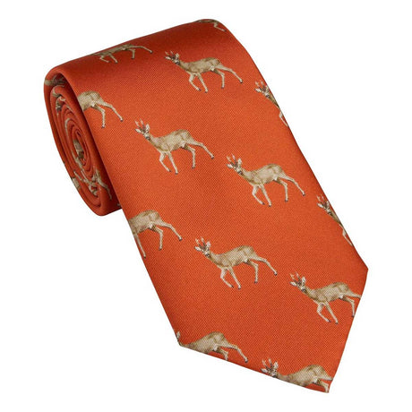 LAKSEN Roe Buck Tie - Burnt Orange