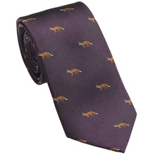Load image into Gallery viewer, LAKSEN Silk Tie - Fox - Purple
