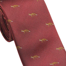 Load image into Gallery viewer, LAKSEN Silk Tie - Fox - Vintage Red
