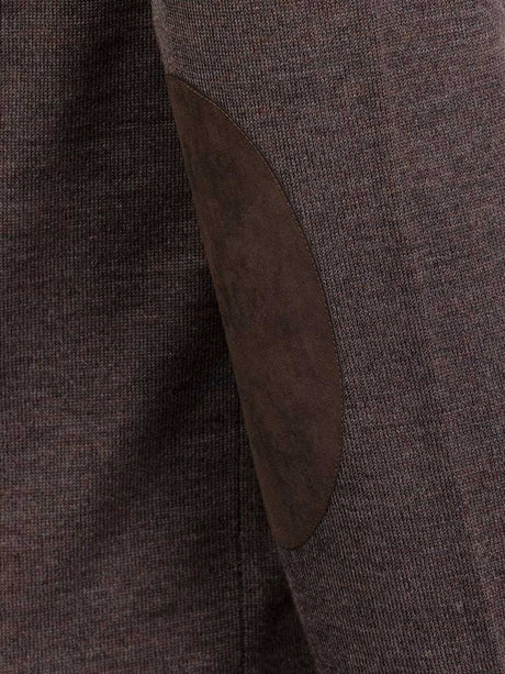 LAKSEN Sussex V-Neck Merino Sweater - Mens - Chocolate