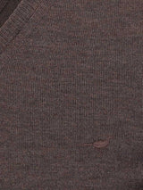 LAKSEN Sussex V-Neck Merino Sweater - Mens - Chocolate