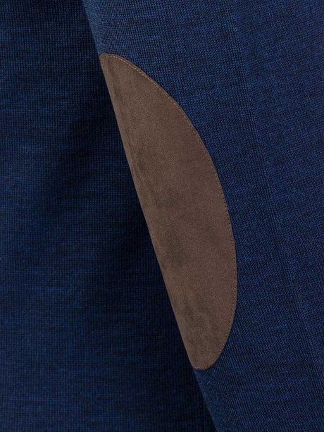 LAKSEN Sussex V-Neck Merino Sweater - Mens - French Blue