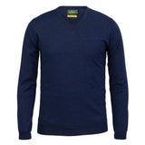 LAKSEN Sussex V-Neck Merino Sweater - Mens - French Blue