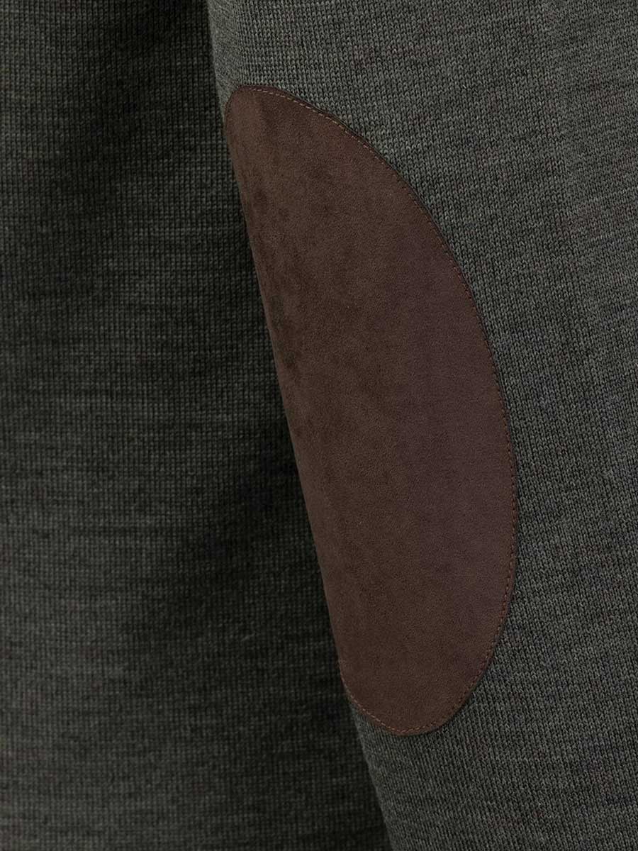 LAKSEN Sussex V-Neck Merino Sweater - Mens - Loden Green