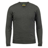 LAKSEN Sussex V-Neck Merino Sweater - Mens - Loden Green