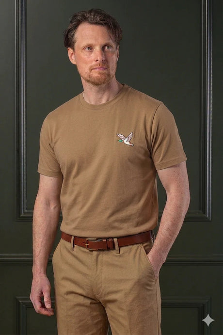 LAKSEN True Duck Logo T-Shirt - Men's - Camel
